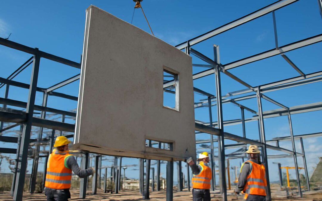 how are precast walls installed