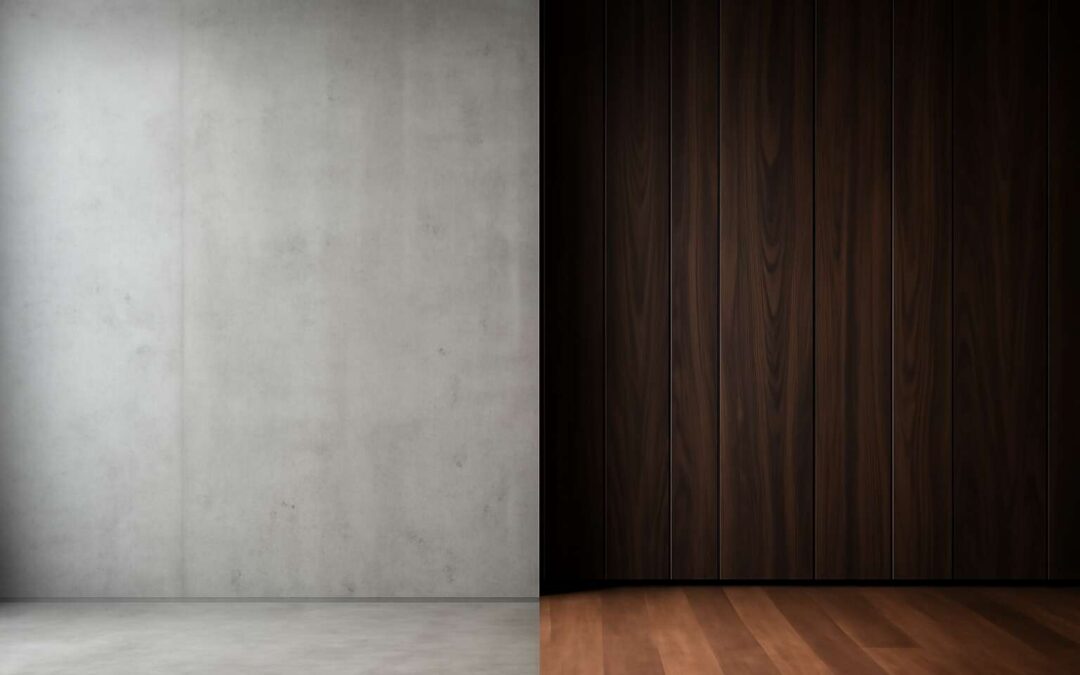 concrete walls vs wood