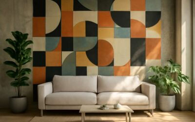 DIY Makeover: will peel and stick wallpaper stick to concrete walls for a fast, stylish upgrade